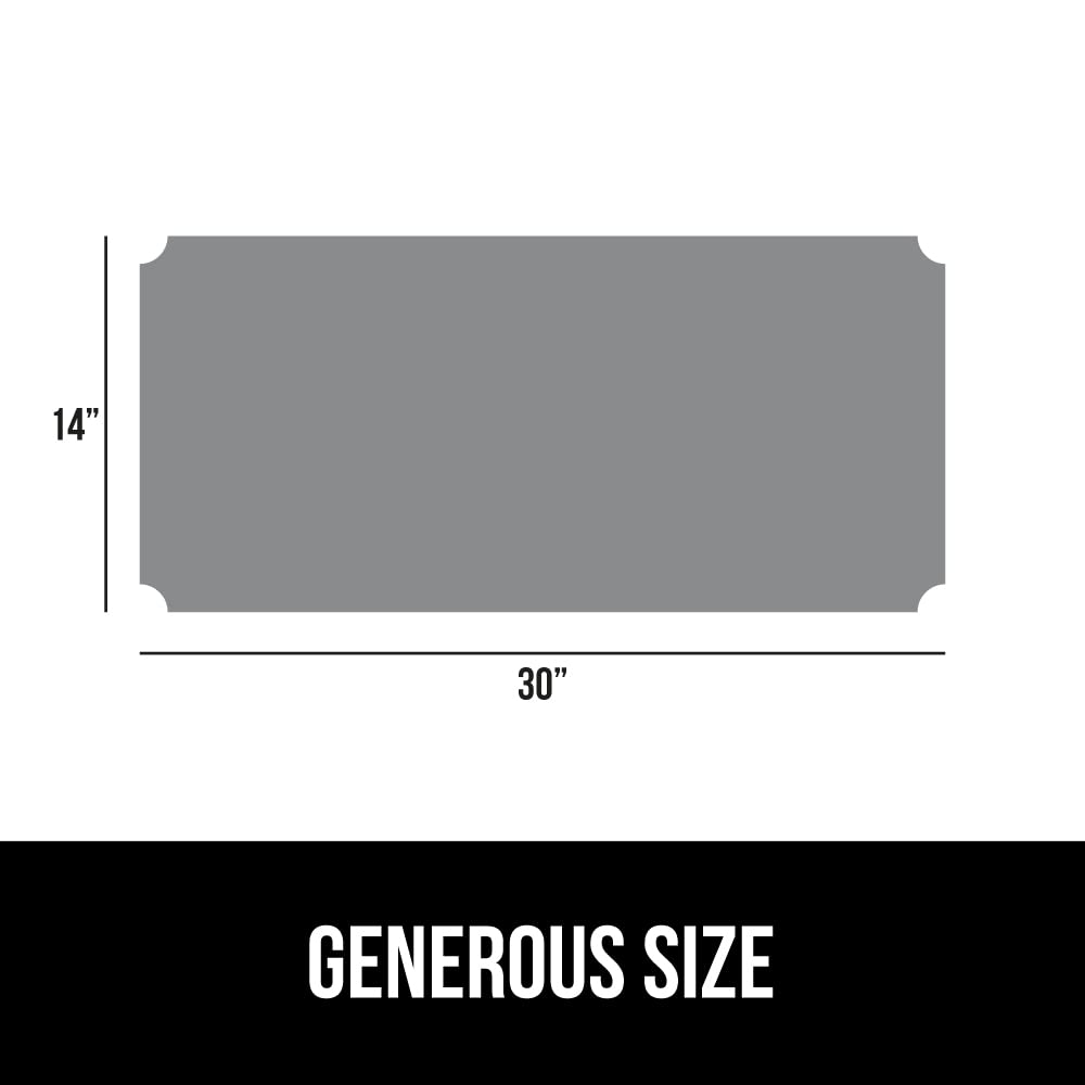 Pre-cut curved corners ensure a snug fit on standard wire shelves