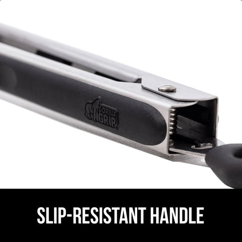 GORILLA GRIP slip-resistant handle ensures secure grip during cooking