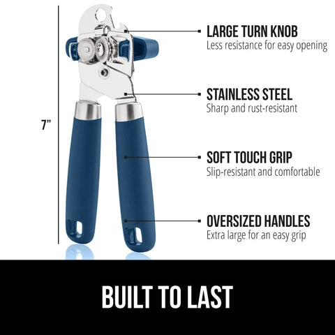 GORILLA GRIP stainless steel blade close-up showing cutting wheel precision