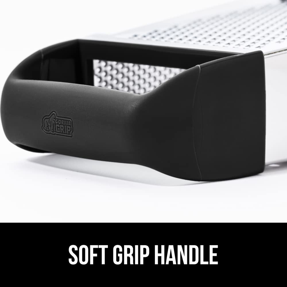 GORILLA GRIP XL in use with cheese, vegetables, and zest