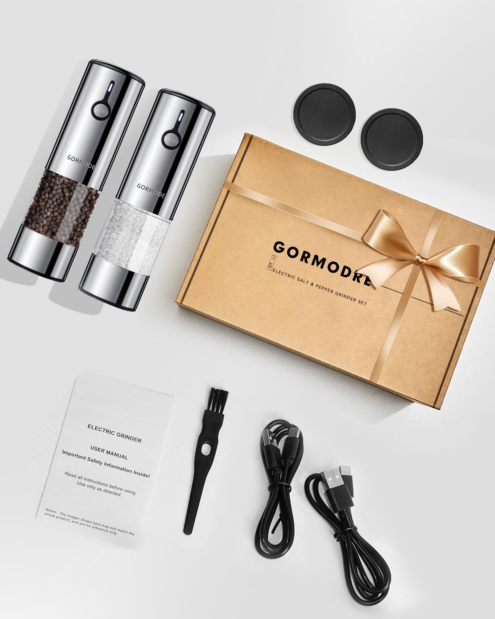 GORMODE brushed stainless-steel body for durability and style.