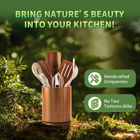Gorsent utensil holder in use to organize everyday kitchen tools