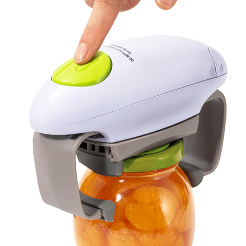 Gorunning electric jar opener with high torque for easy lid removal.