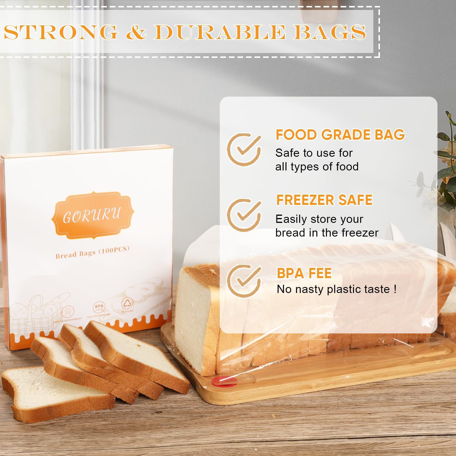 Goruru bread bags loved by home bakers and shops.