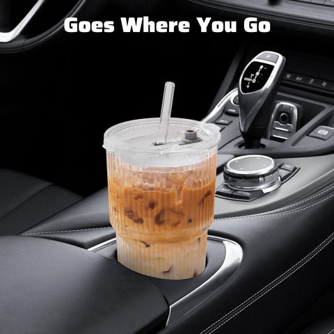 GOSCHE easy-clean glass cups designed for everyday beverages