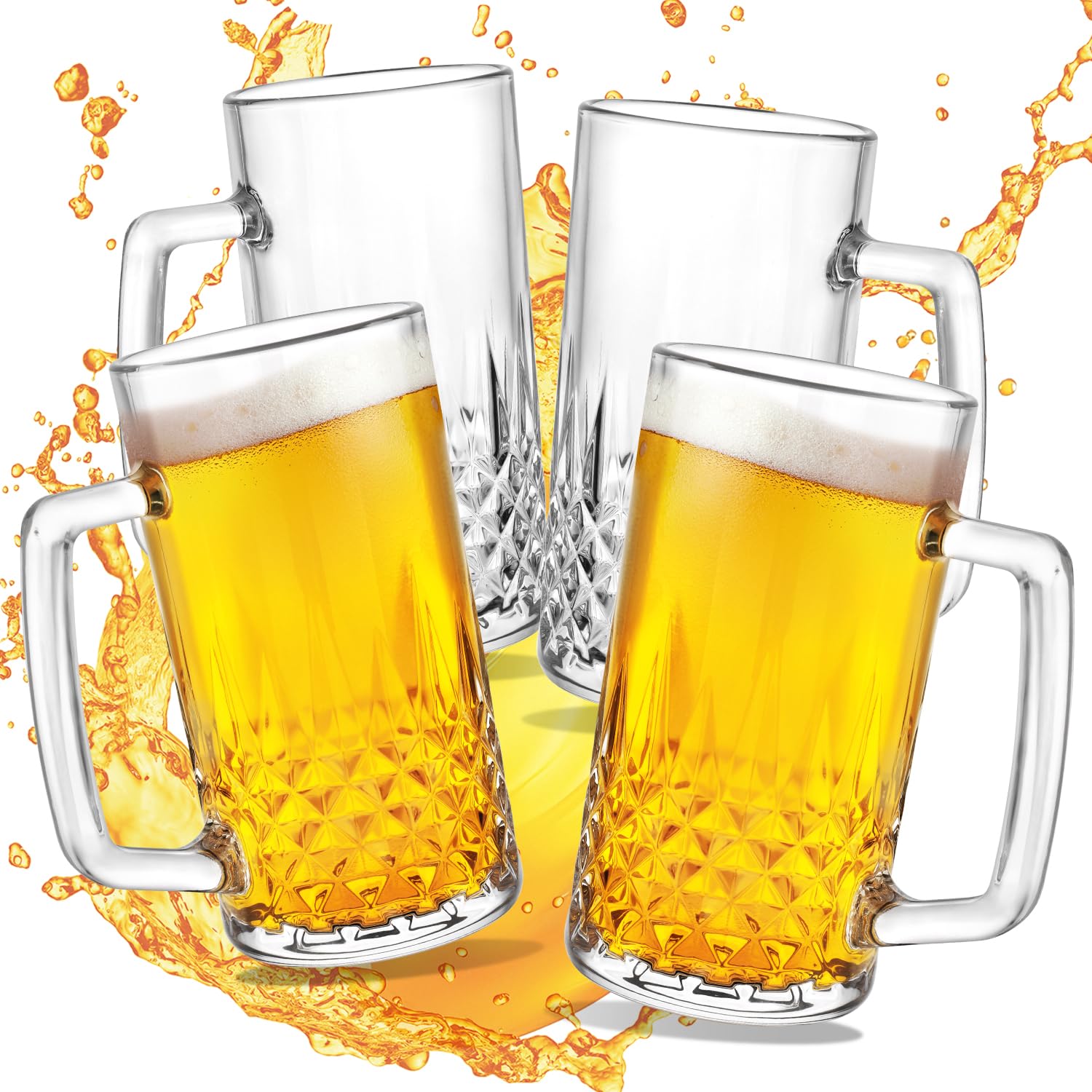 GOSDENG beer mug with handle offers secure grip and cool taste