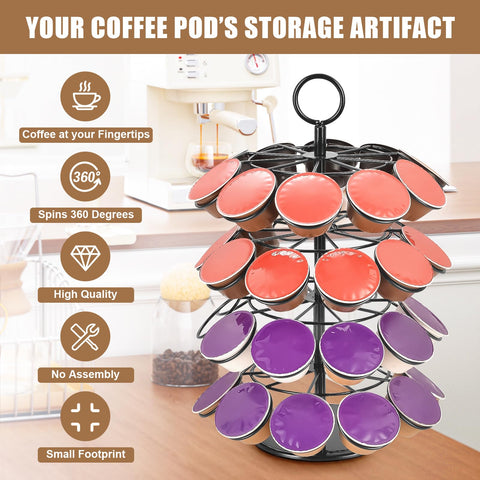 Gosemai 40-pod capacity shown in side view for organized storage.