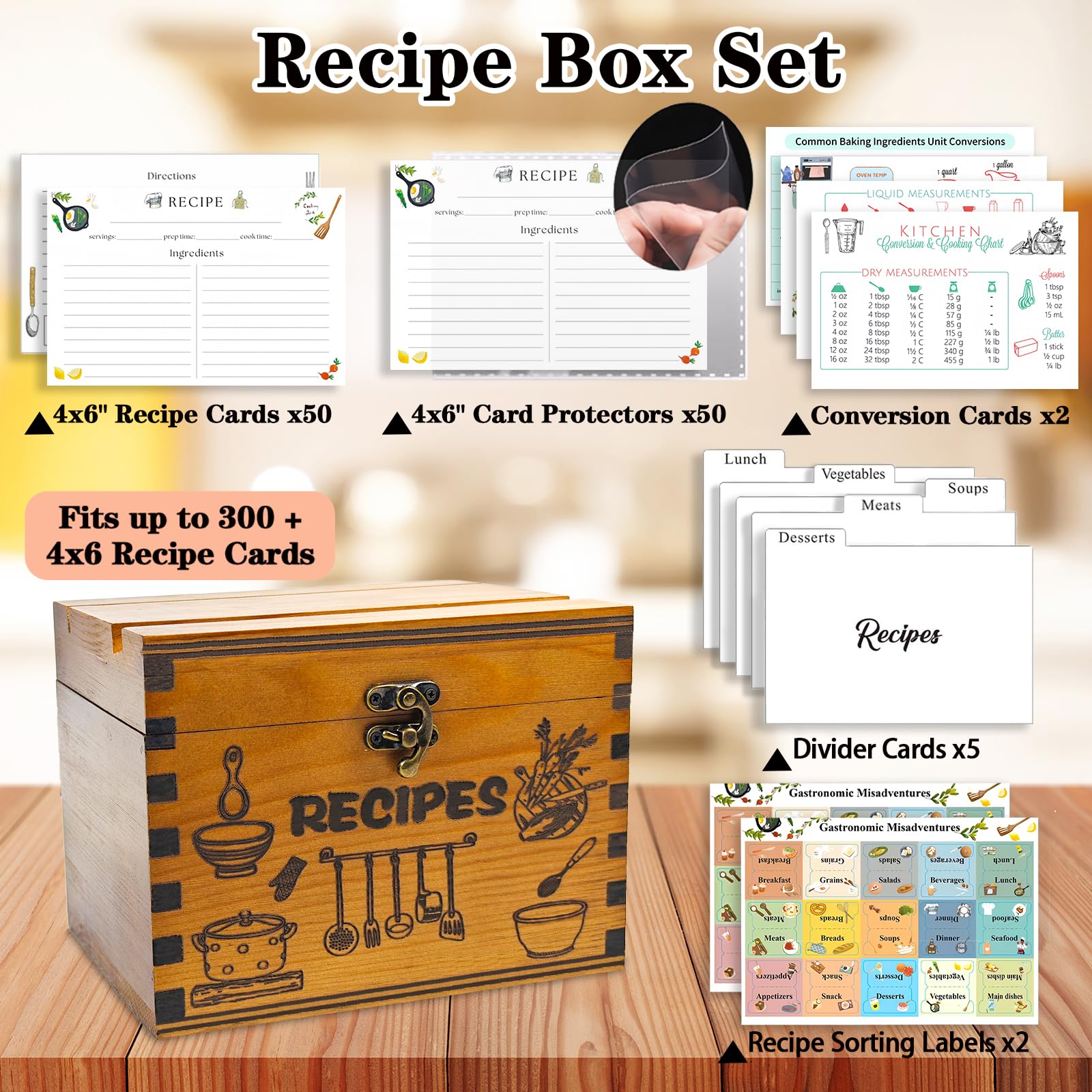 GoShambar 4x6 recipe cards ready for quick reference during cooking