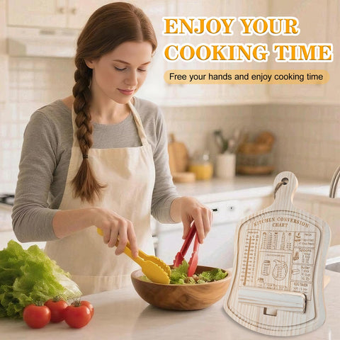 GoShambar wide base providing stable support for thick cookbooks