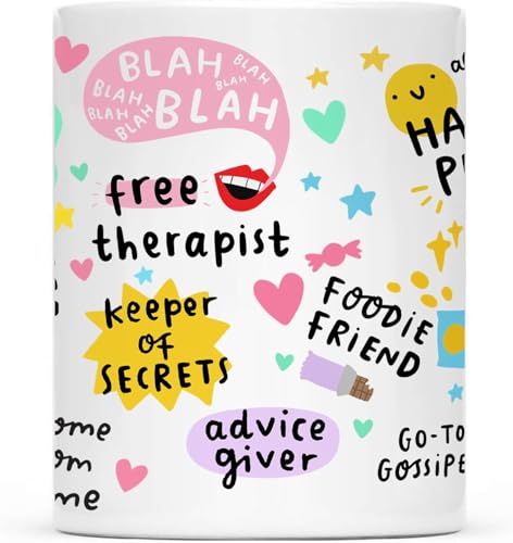 Gossby Bestie mug two-sided print close-up highlighting connection