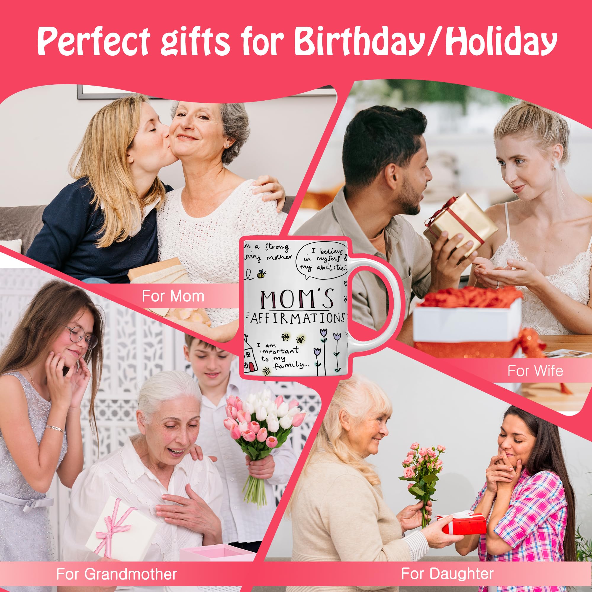 Gossby Mom Affirmation Mug makes a thoughtful cozy-gift idea.
