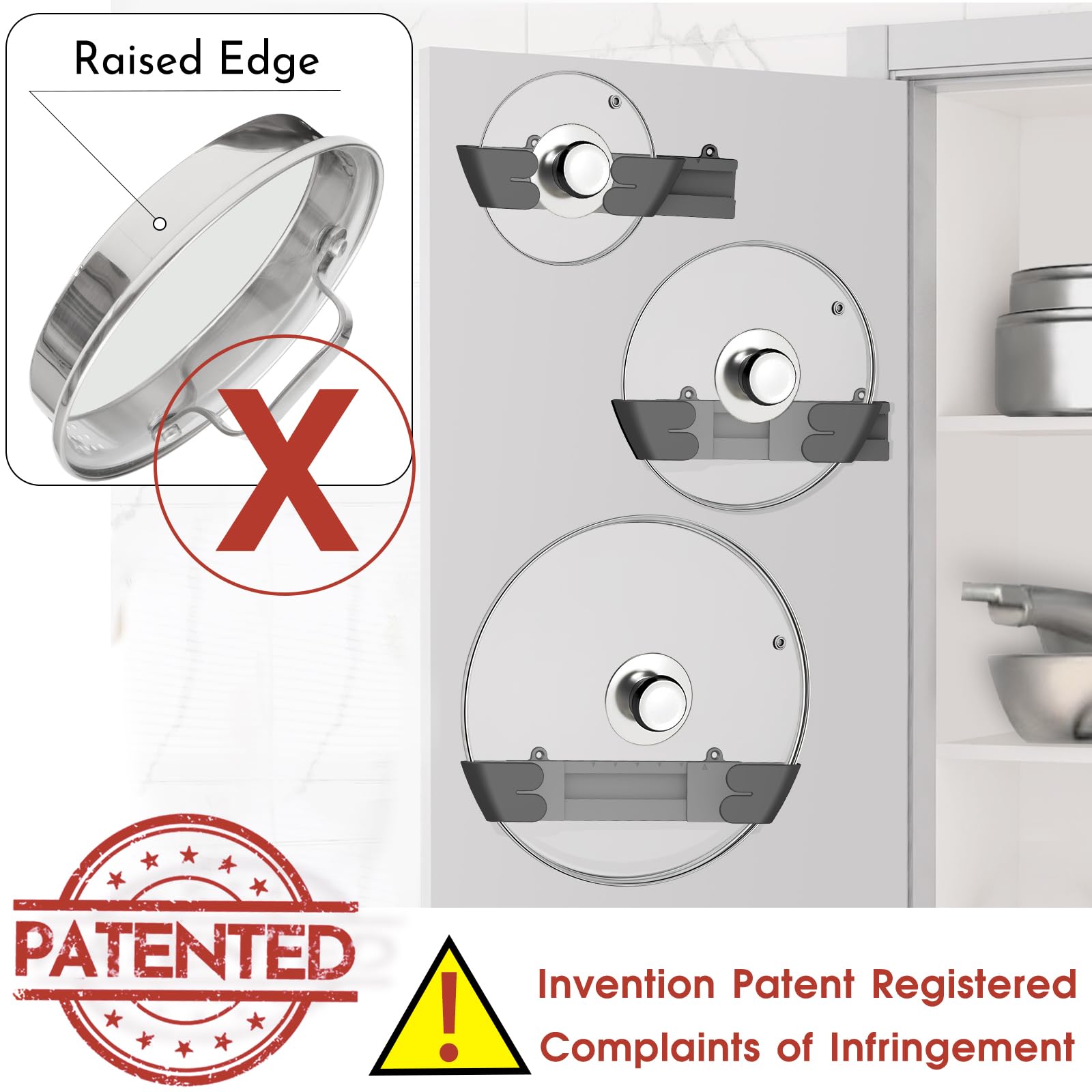 Gosuny BPA free durable plastic lid holder for long lasting use.