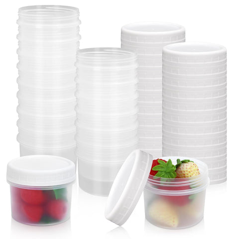 GothaBach 5 oz jar with screw lid for pantry storage and meal prep.