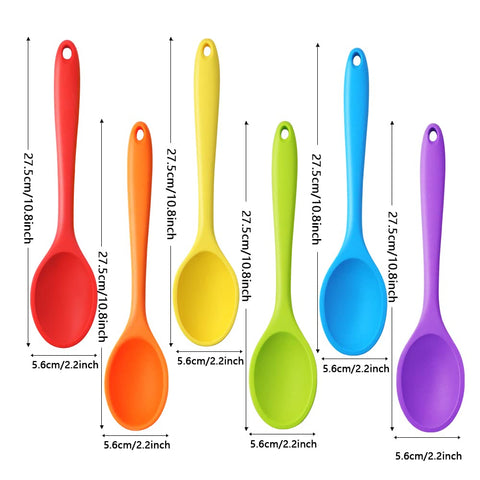 GothaBach colorful silicone spoons with non-slip grip for precise mixing.