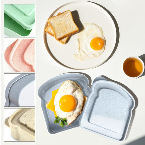 GothaBach microwave-safe storage makes reheating sandwiches at work easy.
