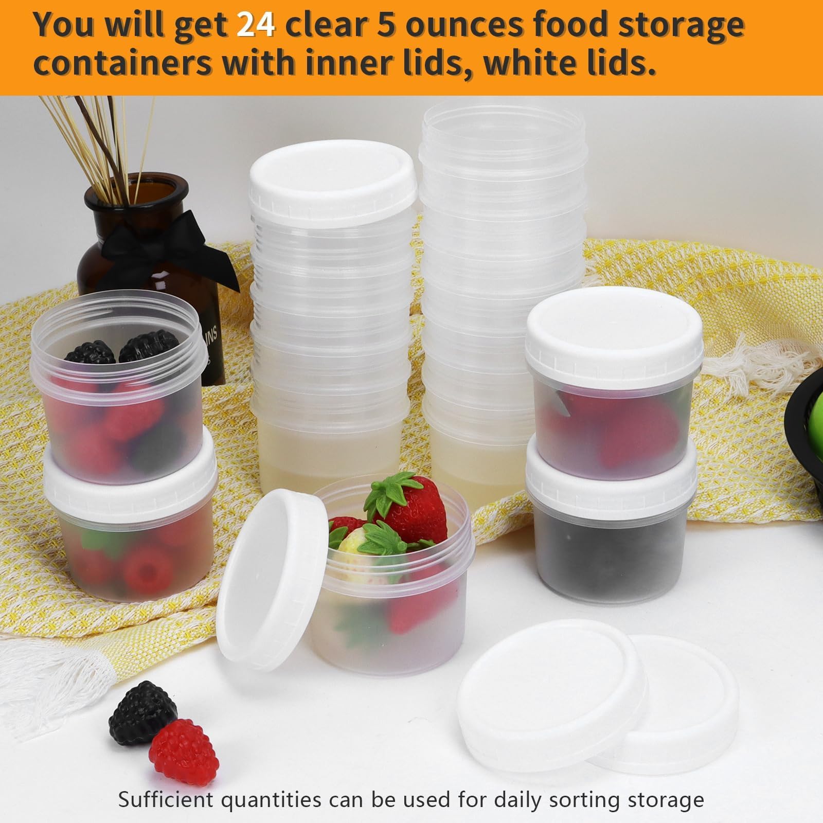 GothaBach jar with lid used for snacks and condiments.