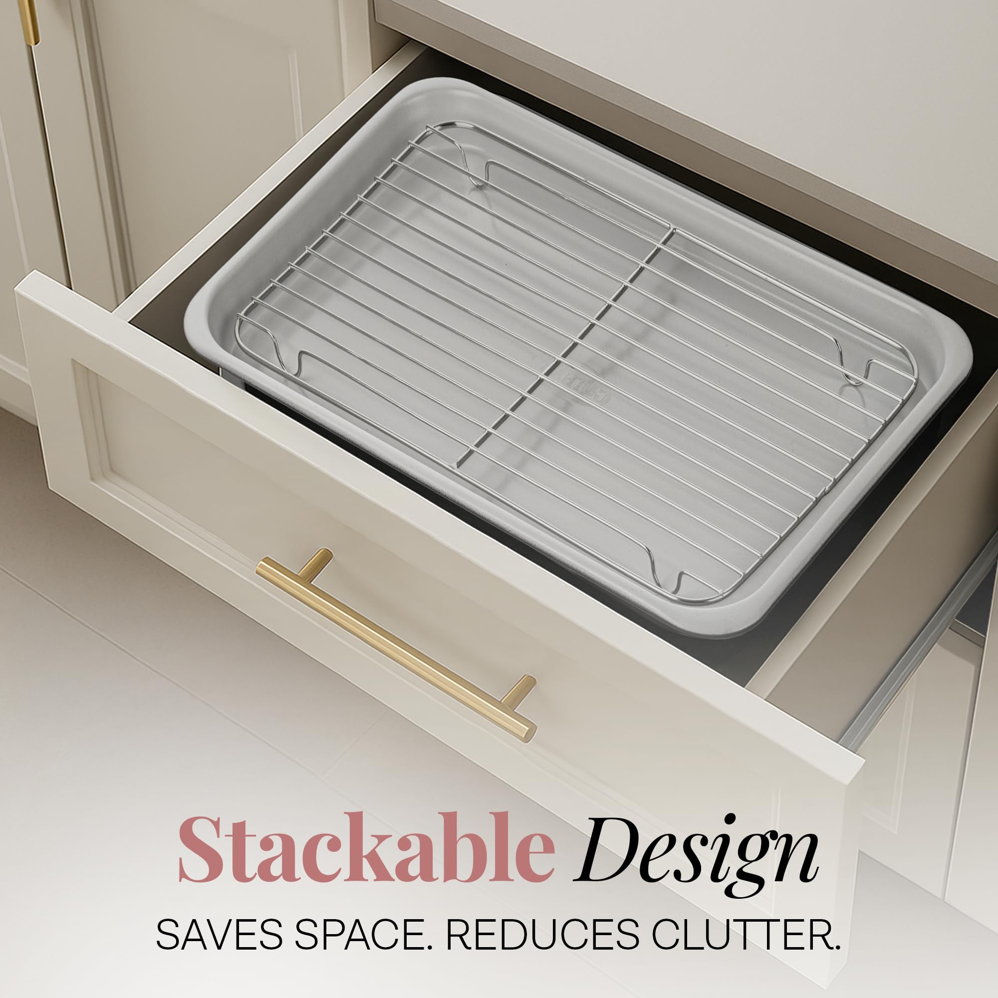 Gotham Steel 12-cup muffin pan ideal for cupcakes and even browning.