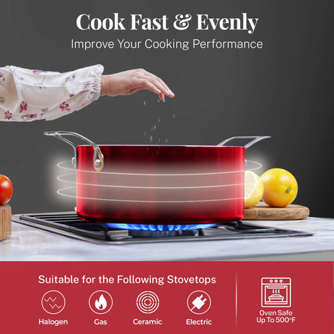 Gotham Steel 2.5 qt sauce pan ideal for simmering sauces and soups