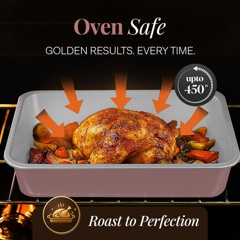 Gotham Steel air fry tray supports crisp results with little oil.