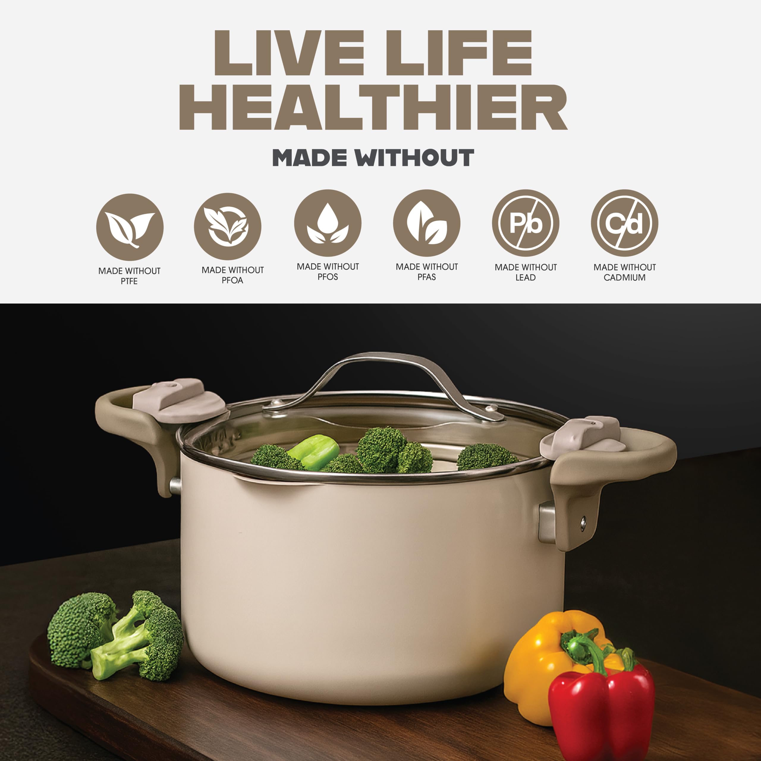 GOTHAM STEEL ceramic nonstick coating releases food easily.