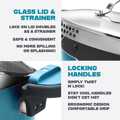 Gotham Steel ceramic nonstick coating with diamond reinforcement for easy release