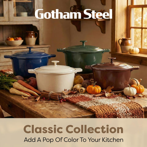 Gotham Steel is induction-compatible for versatile cooking.