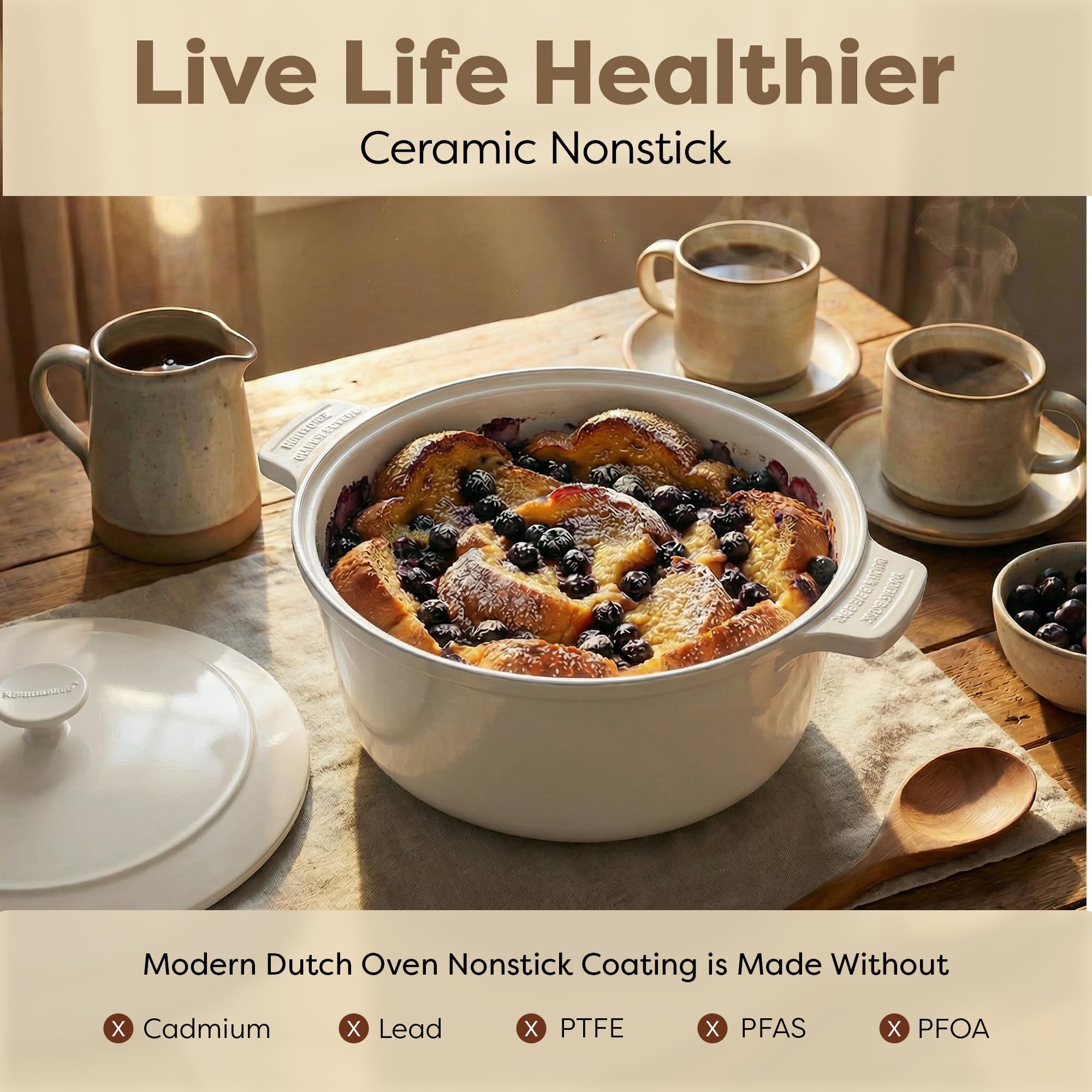 Gotham Steel lightweight aluminum construction for effortless cooking.
