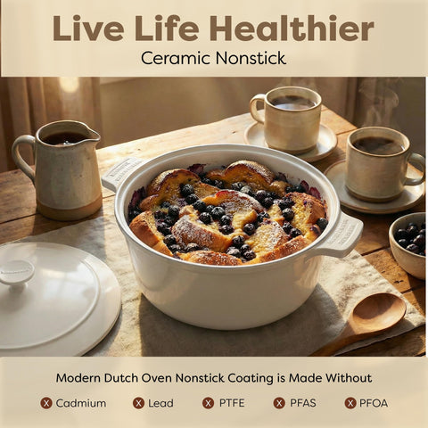 Gotham Steel lightweight aluminum construction for effortless cooking.