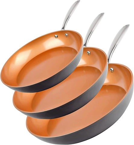 Gotham Steel Pro 8-inch frying pan with easy release for healthy meals.