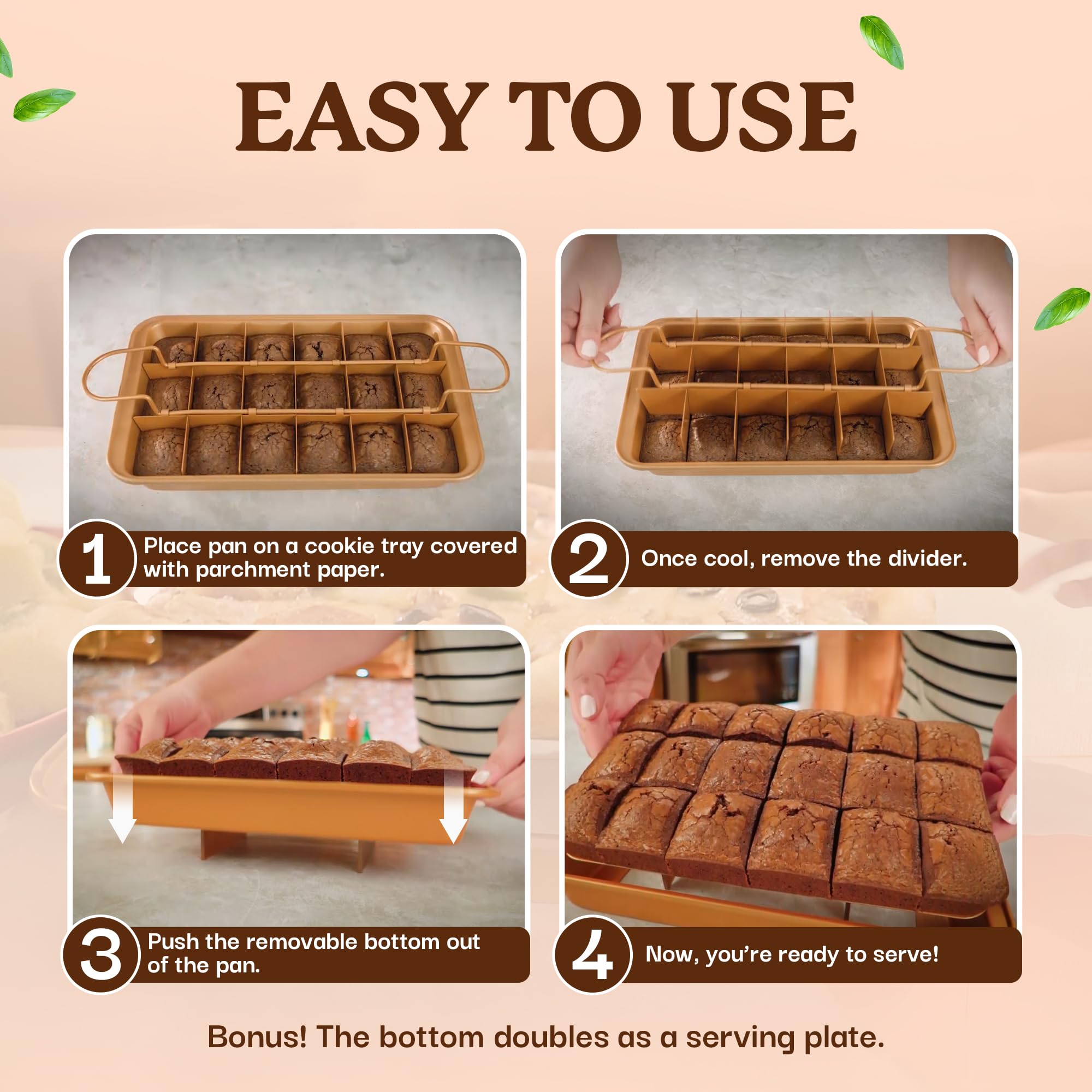 Gotham Steel XL dishwasher-safe pan for simple cleaning after baking.
