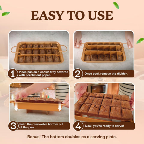 Gotham Steel XL dishwasher-safe pan for simple cleaning after baking.