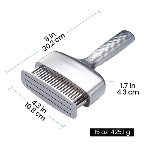 Gourmet Easy tenderizer in action helps tenderize steaks evenly and efficiently.