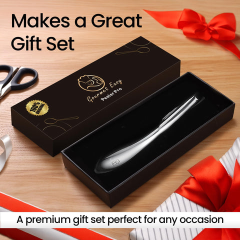 Gourmet Easy premium stainless steel peeler with 5-year support for lasting performance.