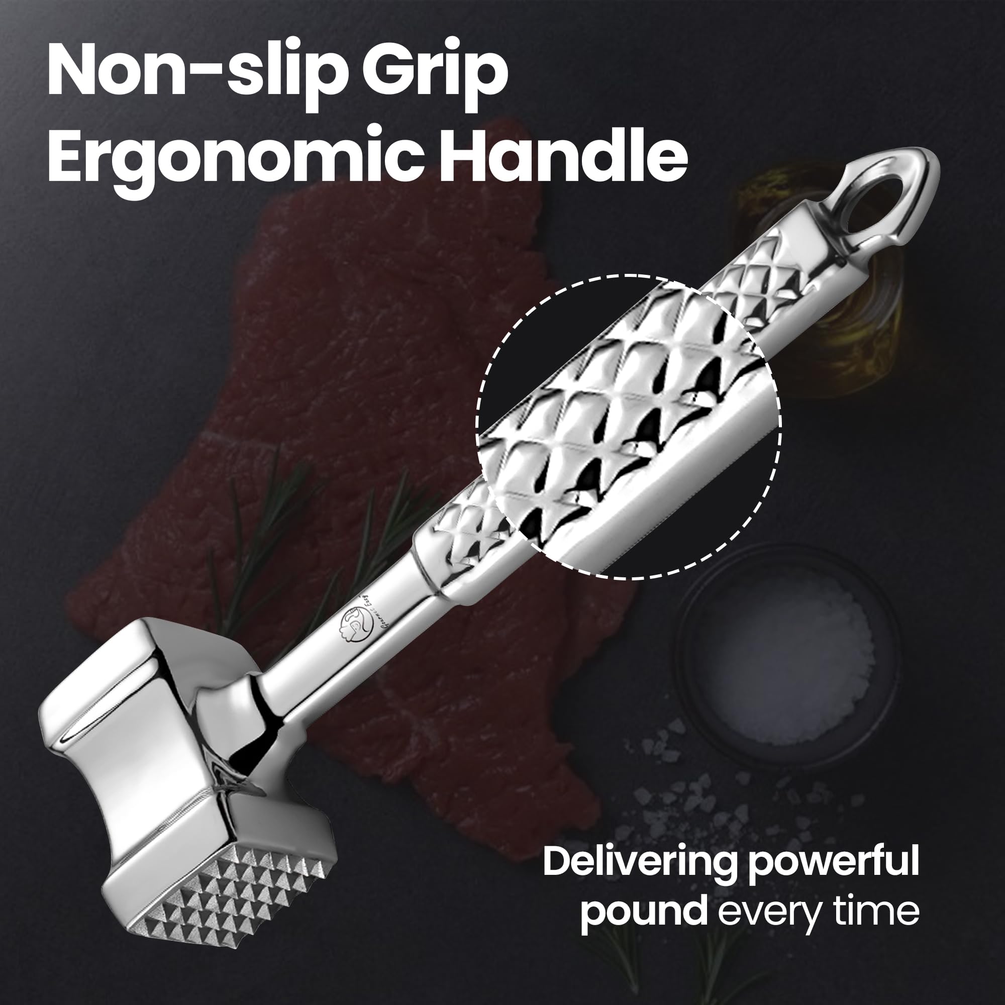 Gourmet Easy versatile kitchen tool for crushing nuts and breaking ice.