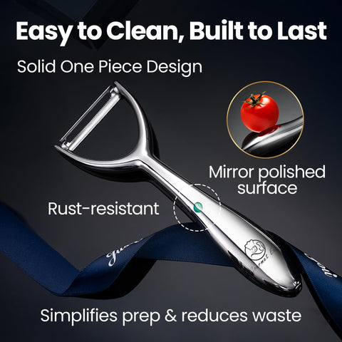 Gourmet Easy multi-function peeler handles potatoes, apples, and carrots