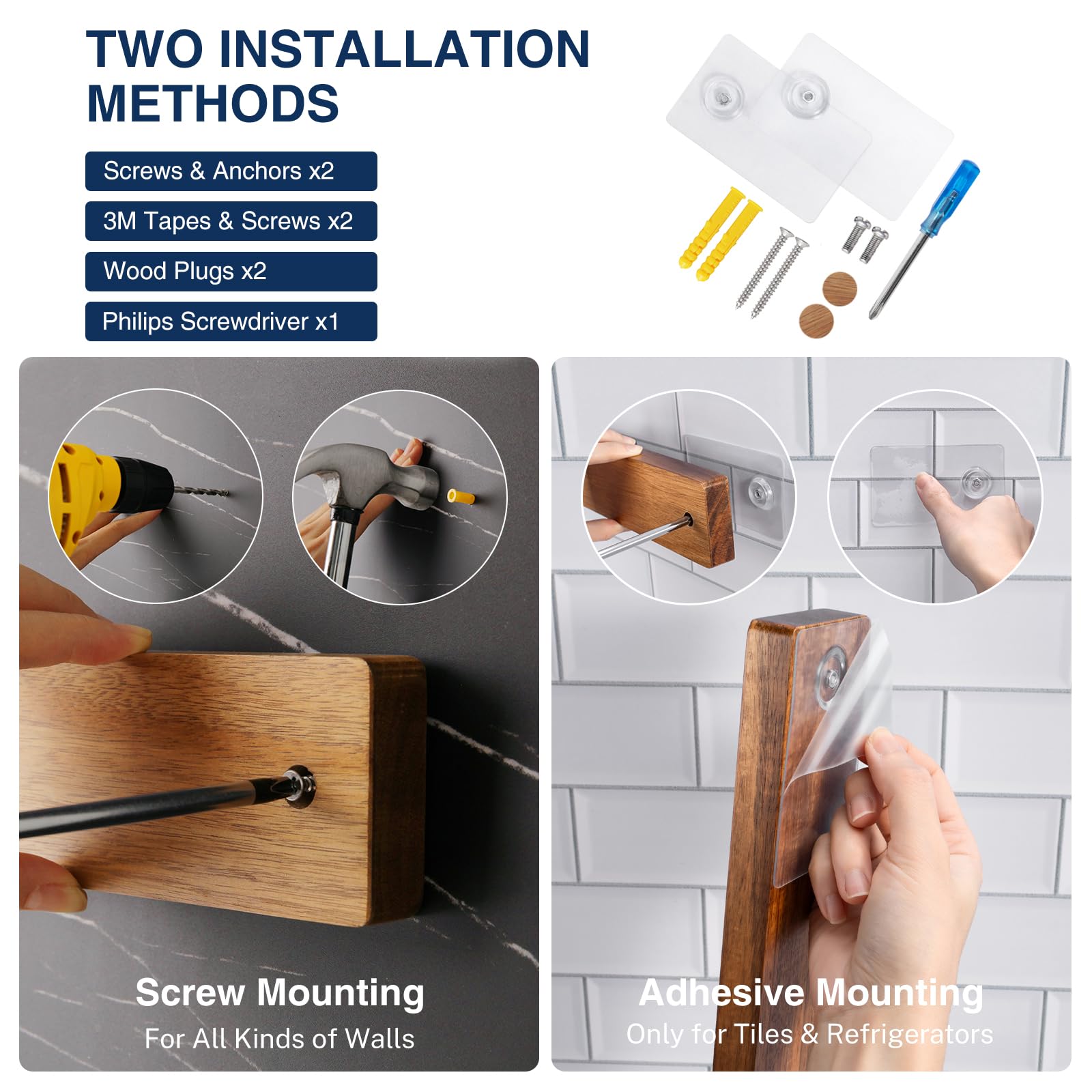 Gourmetop fridge mount setup with convenient knife storage near counter