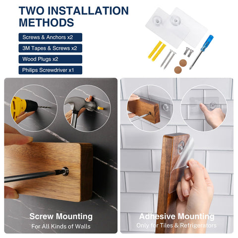 Gourmetop fridge mount setup with convenient knife storage near counter
