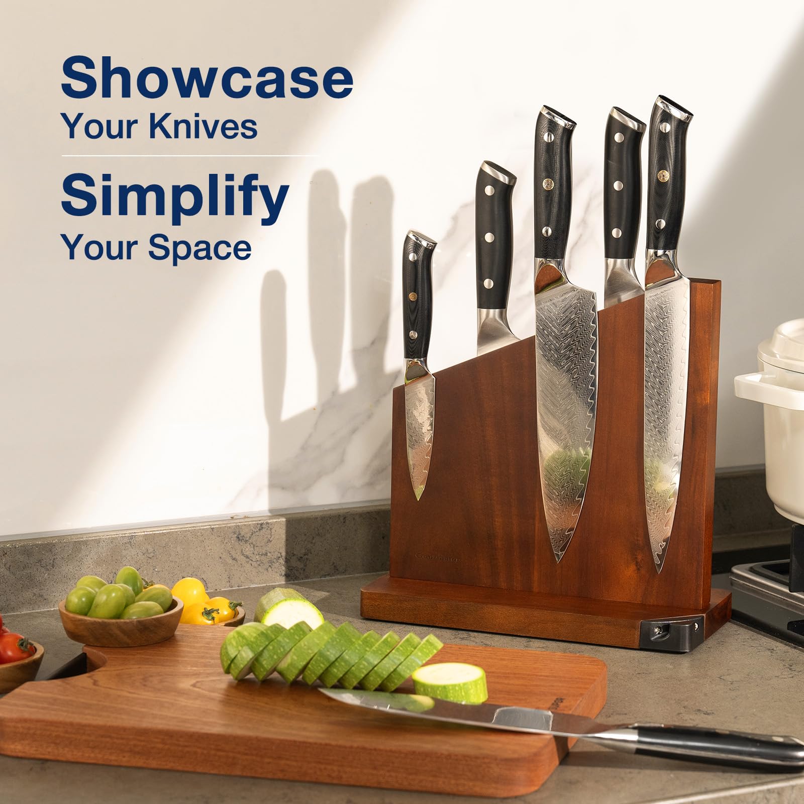 Gourmetop natural wood grain offers unique aesthetics and warmth.