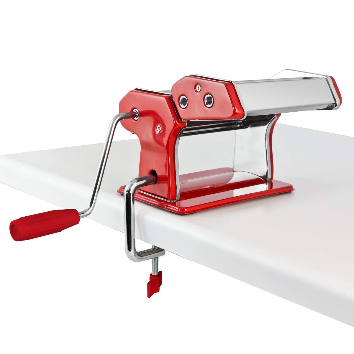 GOURMEX red pasta maker adds vibrant style to kitchen prep