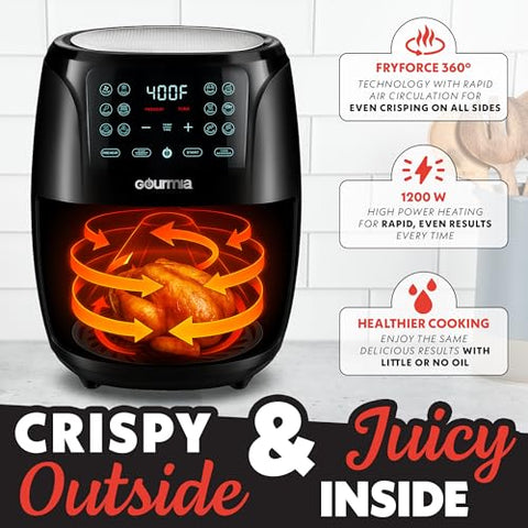 Gourmia GAF486 FryForce 360 technology delivers crisp results with little oil