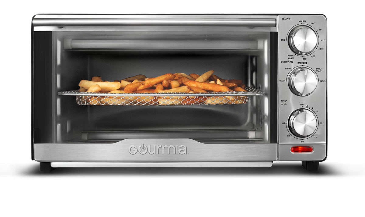 Gourmia GTF7350 front view in stainless steel for compact kitchens
