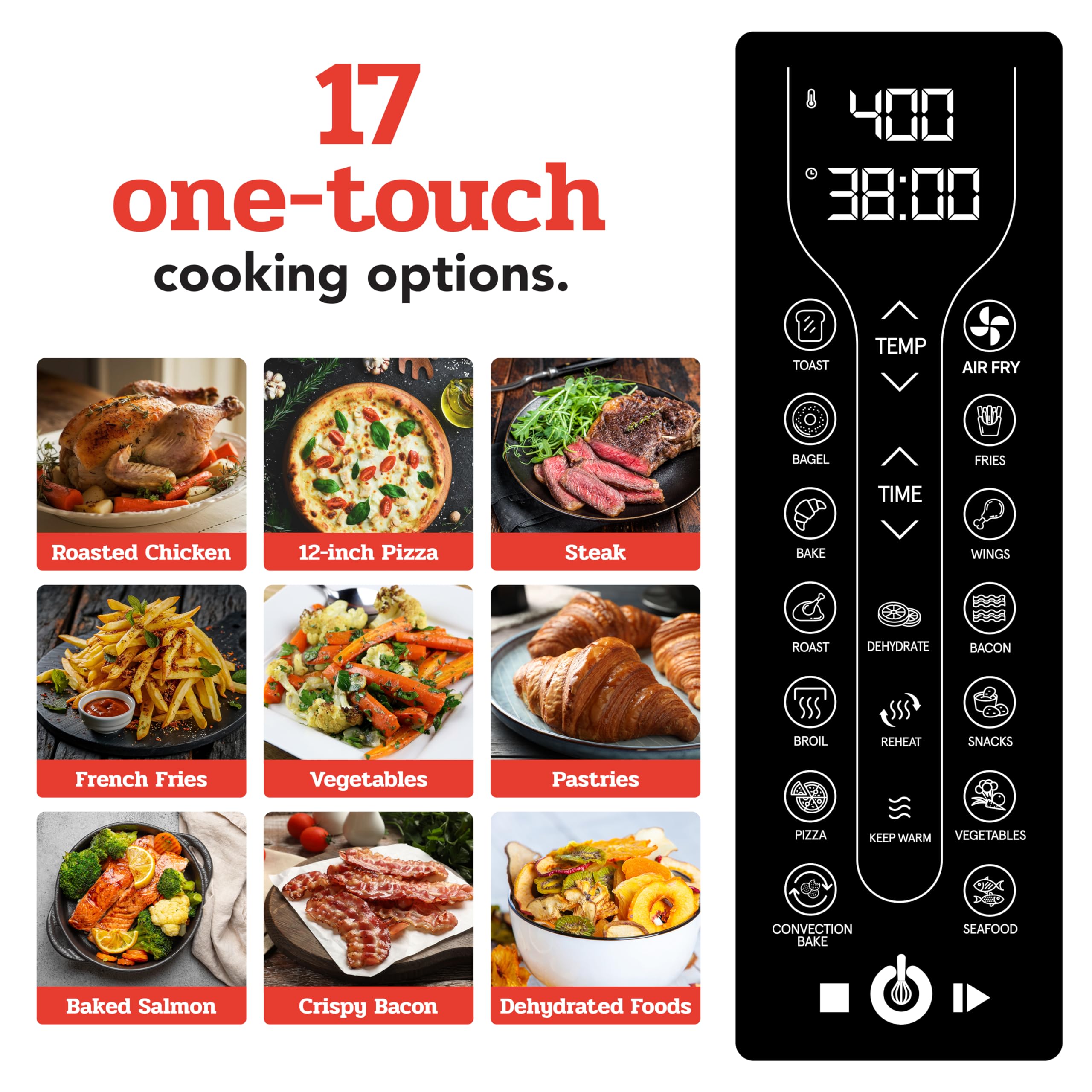 Gourmia GTF7460 FryForce technology delivers crispy results with little oil