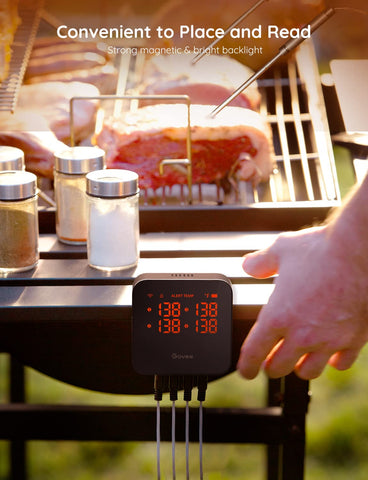 Govee thermometer on the counter ready for weeknight meals
