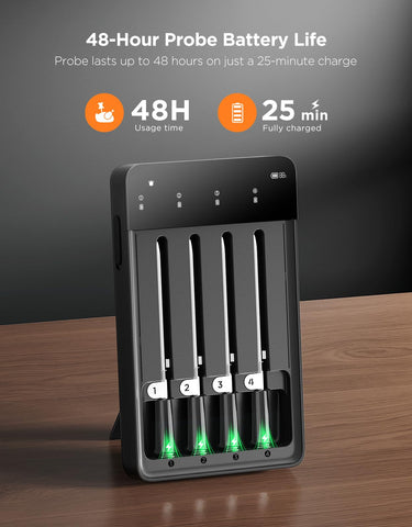 GoveeLife app panel enables easy multi-probe management and insights.