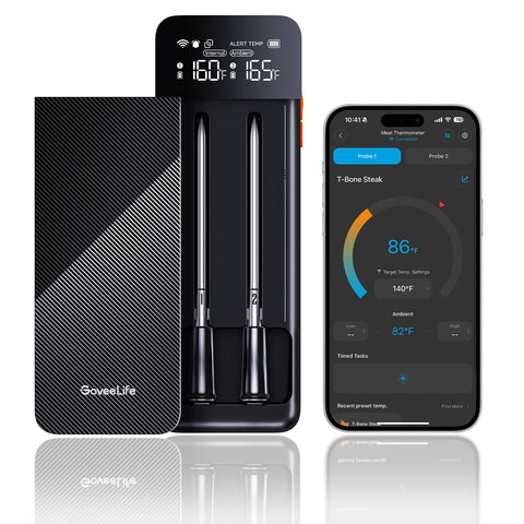 GoveeLife dual-probes thermometer for precise temp monitoring while grilling