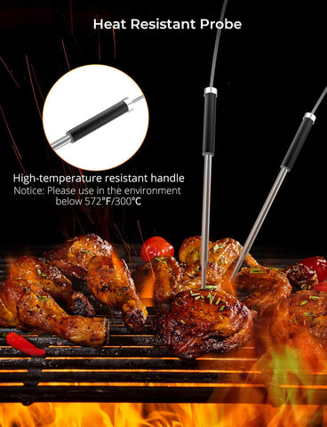Govee alerts notify when food hits target to prevent overcooking.