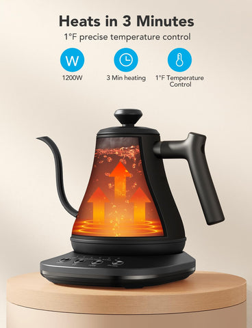 GoveeLife keep-warm function with up to two hours of heat.