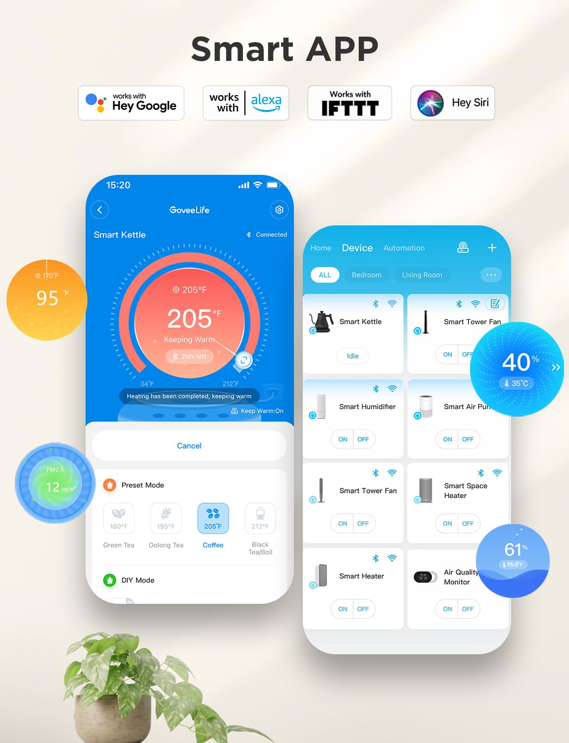 GoveeLife compact kitchen essential in matte black finish.