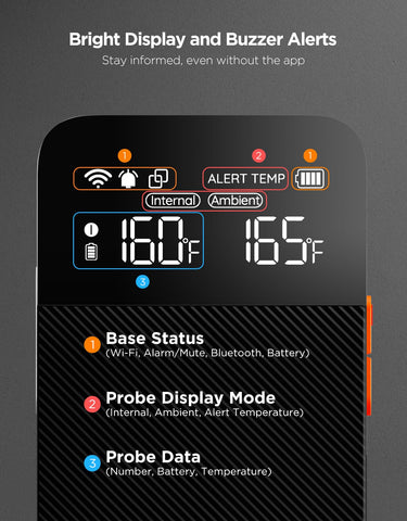 GoveeLife smart guided cooking panel with USDA-based recommendations.