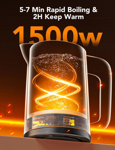 GoveeLife kettle safety features include auto shut off and boil dry protection.